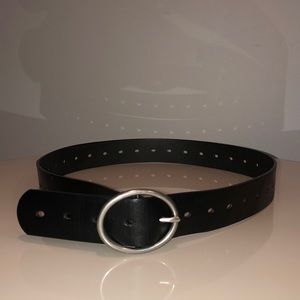 Black Belt w/ Silver Buckle - Target - Medium